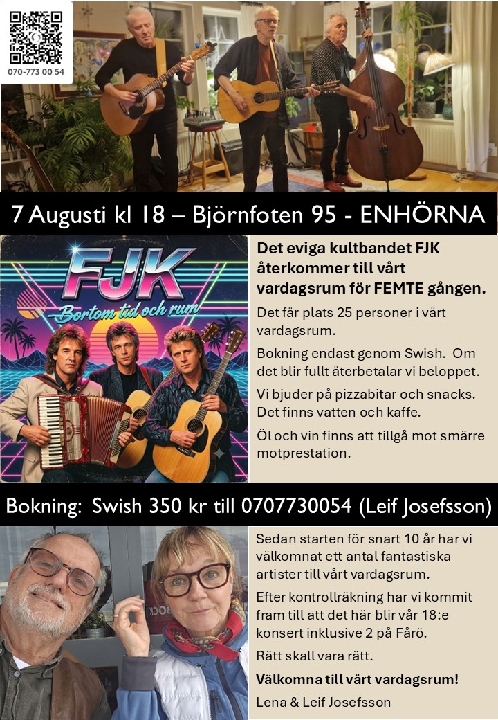 Affisch: FJK, 7 augusti 2026